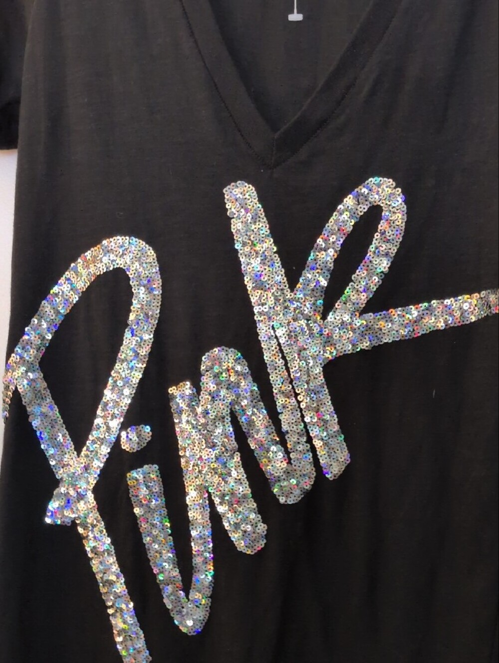 Victoria's Secret PINK  Black Tee - Picture 3 of 6